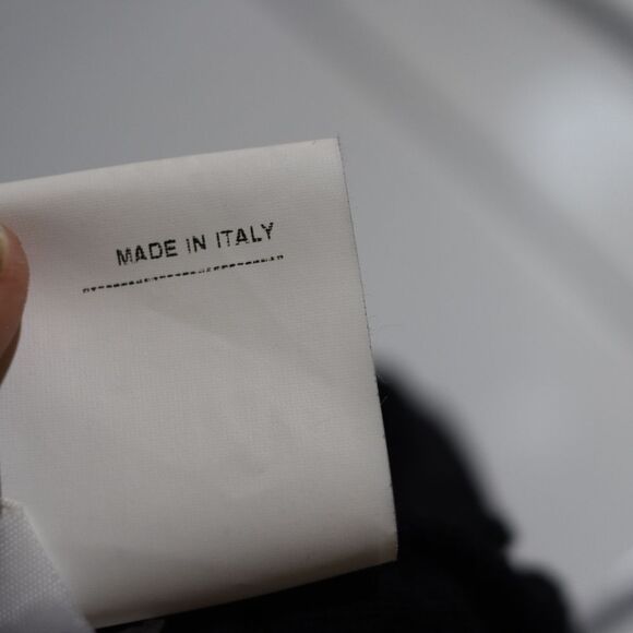 Maurizio Pecoraro Black Wool Sweetheart Neck Jeweled Sleeve Sweater Size 12 - Picture 12 of 14